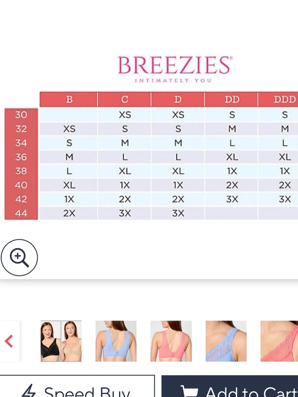 Breezies Black & Nude Lace-Trim Soft Support Wirefree Bra XL. - Picture 7 of 7
